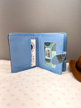 Load image into Gallery viewer, Small Women’s Wallet - Horse Meadows Blue