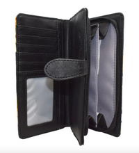 Load image into Gallery viewer, Large Women’s Wallet -Sunflower Garden Black