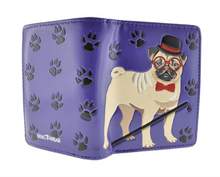 Load image into Gallery viewer, Small Women’s Wallet - Pug Purple
