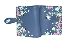Load image into Gallery viewer, Small Women’s Wallet - Chickadees Blue
