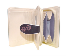 Load image into Gallery viewer, Small Women’s Wallet - Puppy Love Cream