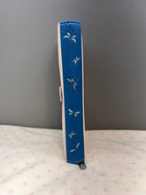 Load image into Gallery viewer, Large Women's Wallet - Dragonflies and Flowers Cream