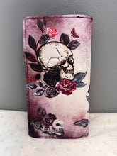 Load image into Gallery viewer, Large Women’s Wallet - Skulls N Roses