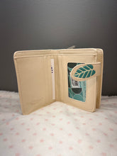 Load image into Gallery viewer, Small Women’s Wallet - Cats Plant Life Cream