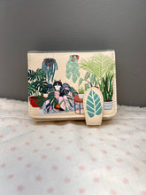 Load image into Gallery viewer, Small Women’s Wallet - Cats Plant Life Cream