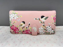 Load image into Gallery viewer, Large Women's Wallet - Chickadee Garden