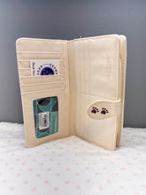 Load image into Gallery viewer, Large Women's Wallet - Playful Cats Cream