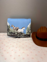 Load image into Gallery viewer, Small Women’s Wallet - Horse Meadows Blue