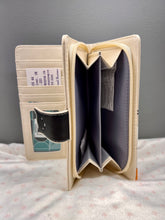 Load image into Gallery viewer, Large Women's Wallet - Cat Crowd Cream