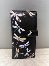 Load image into Gallery viewer, Large Women's Wallet - Dragonflies Black