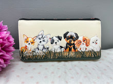 Load image into Gallery viewer, Large Women’s Wallet - Puppy Love Cream