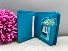 Load image into Gallery viewer, Small Women’s Wallet - Cats Plant Life Teal