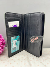 Load image into Gallery viewer, Large Women’s Wallet - Puppy Love Black