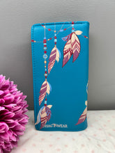 Load image into Gallery viewer, Large Women’s Wallet - Dream Catcher Teal