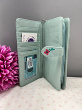 Load image into Gallery viewer, Large Women's Wallet - Corgi Mint