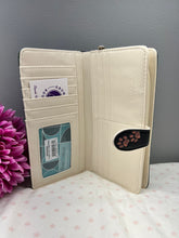Load image into Gallery viewer, Large Women’s Wallet - Puppy Love Cream