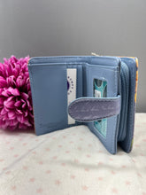 Load image into Gallery viewer, Small Women’s Wallet - Sunflowers Blue