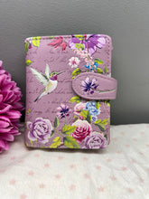 Load image into Gallery viewer, Small Women’s Wallet - Hummingbird Purple
