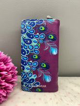 Load image into Gallery viewer, Large Women’s Wallet - Peacock Purple