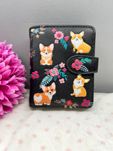 Load image into Gallery viewer, Small Women’s Wallet - Corgi Black