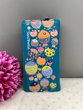 Load image into Gallery viewer, Large Women’s Wallet - Fish Teal