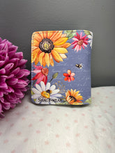 Load image into Gallery viewer, Small Women’s Wallet - Sunflowers Blue