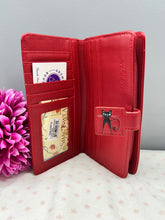 Load image into Gallery viewer, Large Women&#39;s Wallet - Yoga Cats
