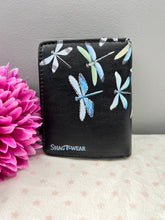 Load image into Gallery viewer, Small Women’s Wallet - Dragonfly Black
