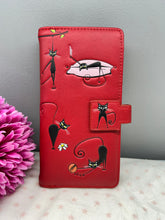 Load image into Gallery viewer, Large Women's Wallet - Yoga Cats