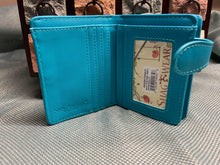 Load image into Gallery viewer, Small Women’s Wallet - Paw Teal