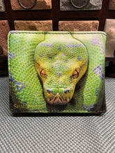 Load image into Gallery viewer, Mens Wallet - Green Tree Python Snake