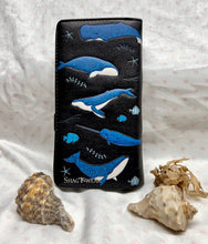 Load image into Gallery viewer, Large Women’s Wallet - Whales Black