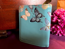 Load image into Gallery viewer, Small Women’s Wallet - Butterfly Blue
