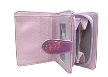 Load image into Gallery viewer, Small Women’s Wallet - Puppy Love Purple