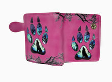 Load image into Gallery viewer, Small Women’s Wallet - Paw Fuschia