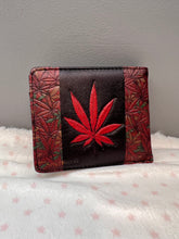 Load image into Gallery viewer, Mens Wallet - Cannabis Red Leaf
