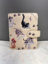 Load image into Gallery viewer, Small Women’s Wallet - Playful Kitties in Cream
