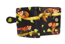 Load image into Gallery viewer, Small Women’s Wallet - Red Panda Black
