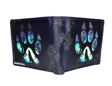 Load image into Gallery viewer, Mens Wallet - Wolf Paw Black
