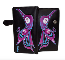Load image into Gallery viewer, Large Women’s Wallet - Indigenous Hummingbird
