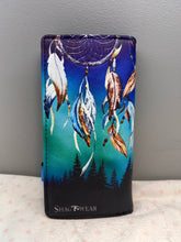 Load image into Gallery viewer, Large Women’s Wallet - Dream Catcher Wolf
