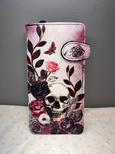 Load image into Gallery viewer, Large Women’s Wallet - Skulls N Roses
