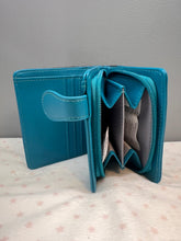 Load image into Gallery viewer, Small Women’s Wallet - Paw Teal
