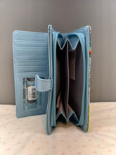Load image into Gallery viewer, Large Women’s Wallet - Sea Turtle Blue
