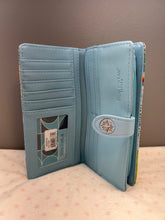 Load image into Gallery viewer, Large Women’s Wallet - Sea Turtle Blue
