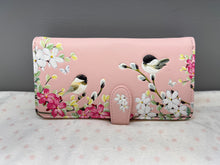 Load image into Gallery viewer, Large Women&#39;s Wallet - Chickadee Garden
