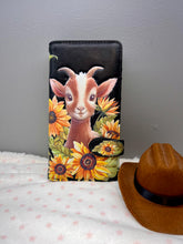 Load image into Gallery viewer, Large Women’s Wallet - Goat Black
