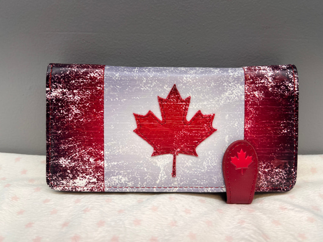 Large Women's Wallet - Canada Flag