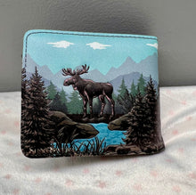 Load image into Gallery viewer, Mens Wallet - Moose Forest
