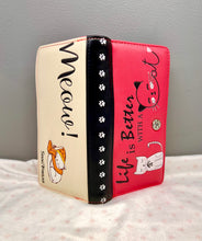 Load image into Gallery viewer, Large Women’s Wallet - Life is better with a Cat
